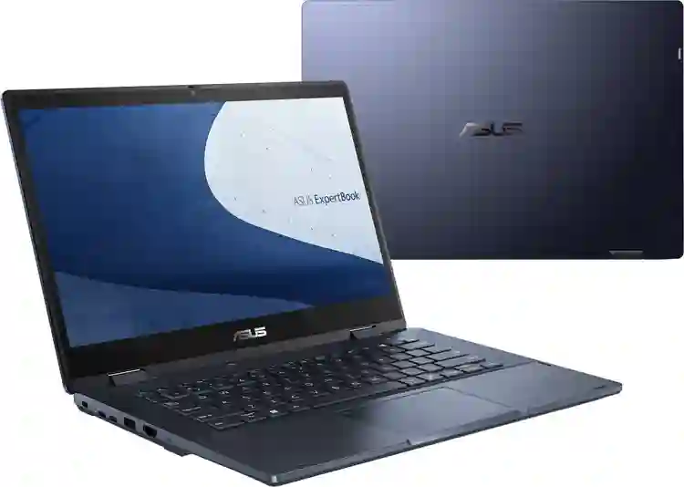 ASUS ExpertBook B3 Flip B3402FBA-EC0615X Hybride (2-in-1) 35,6 cm (14") Touchscreen Full HD Intel® Core™ i5 i5-1235U 8 GB DDR4-SDRAM 256 GB SSD Wi-Fi 6 (802.11ax) Windows 11 Pro Zwart